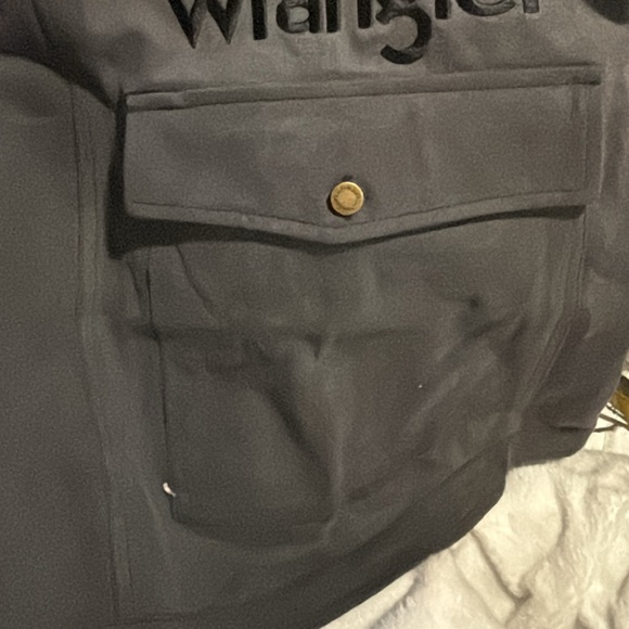 Wrangler Dog Jacket, Denim Dog Vest with Leash Hole Cozy Warm Perfect Dog Outfit - Picture 11 of 16